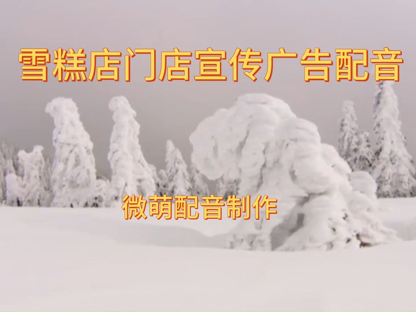 雪糕店门店宣传广告配音哔哩哔哩bilibili