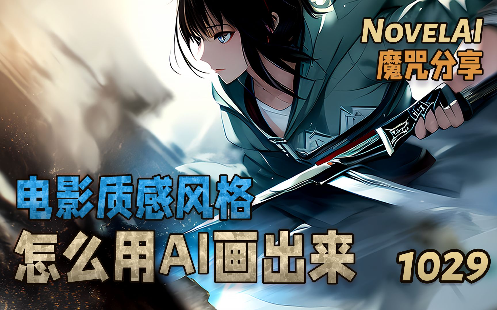 【NovelAI魔咒分享】电影质感风格 | 怎么用AI画出来 1029哔哩哔哩bilibili