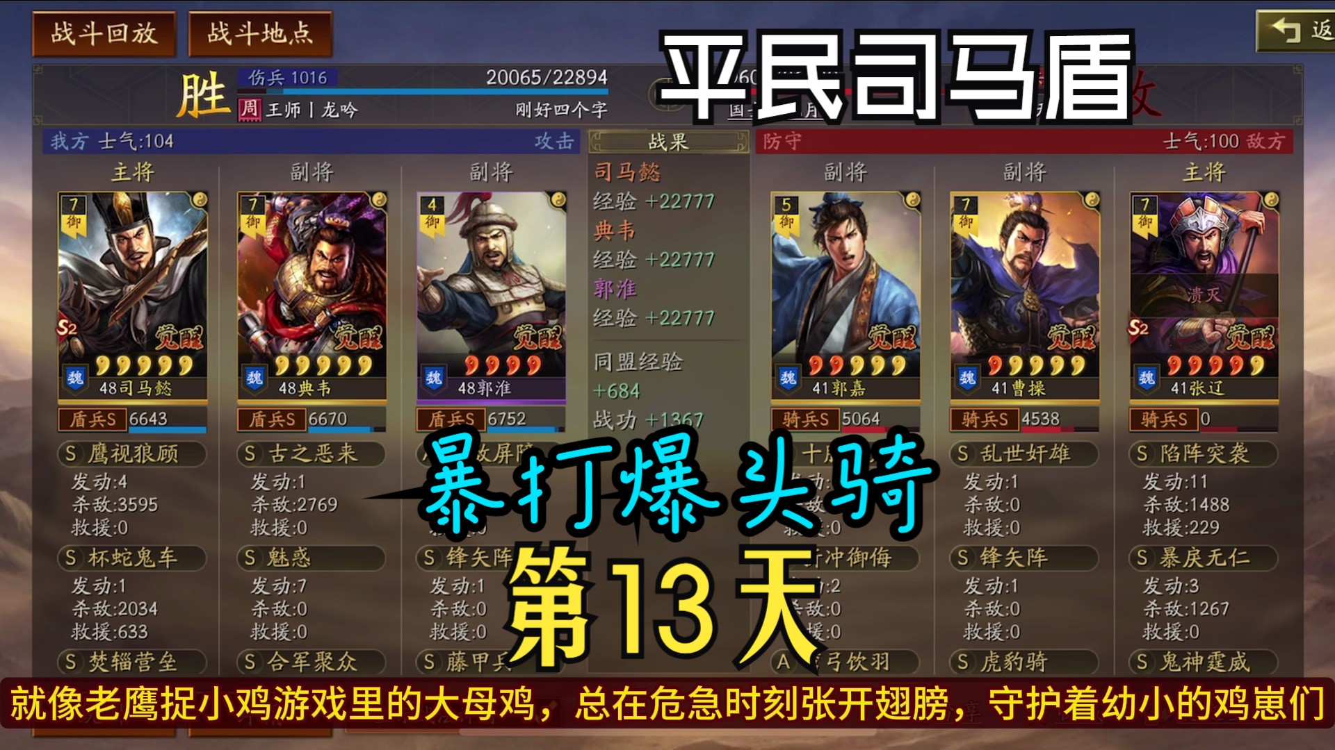 【平民司马盾】第13天,十八路诸侯齐聚虎牢关,看s2三幻神相互掐架