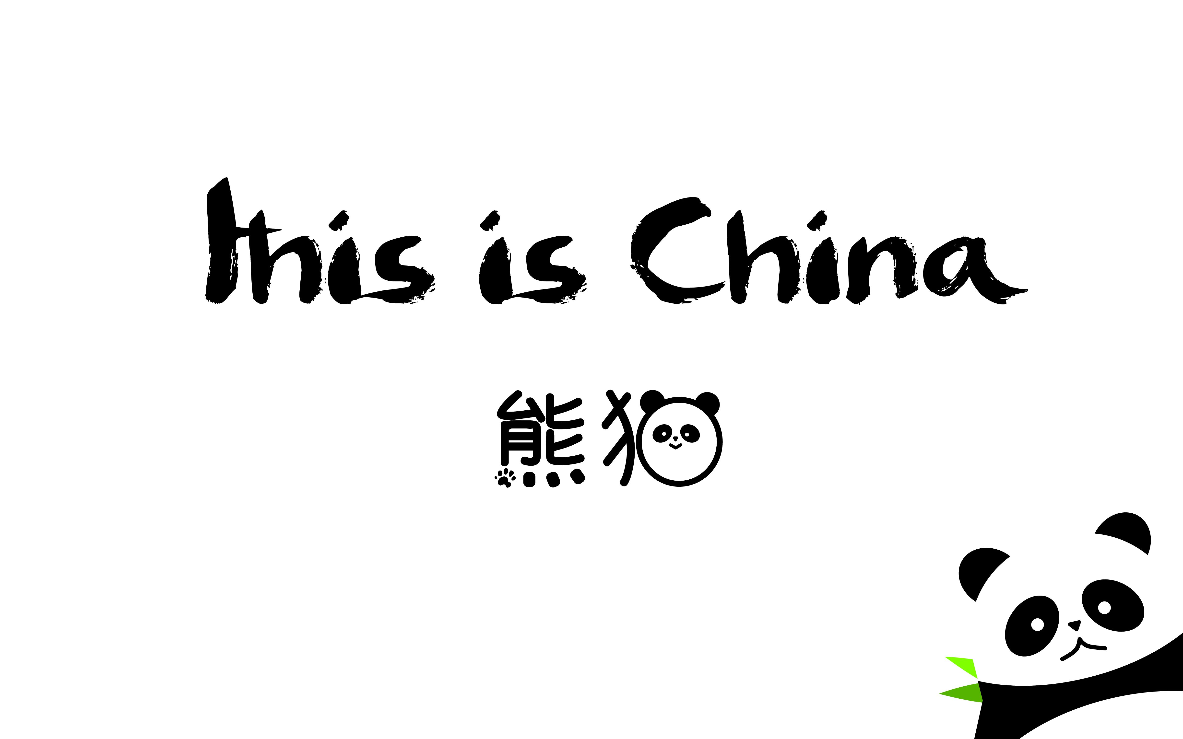 【作业/结课】动态片头/this is china-熊猫