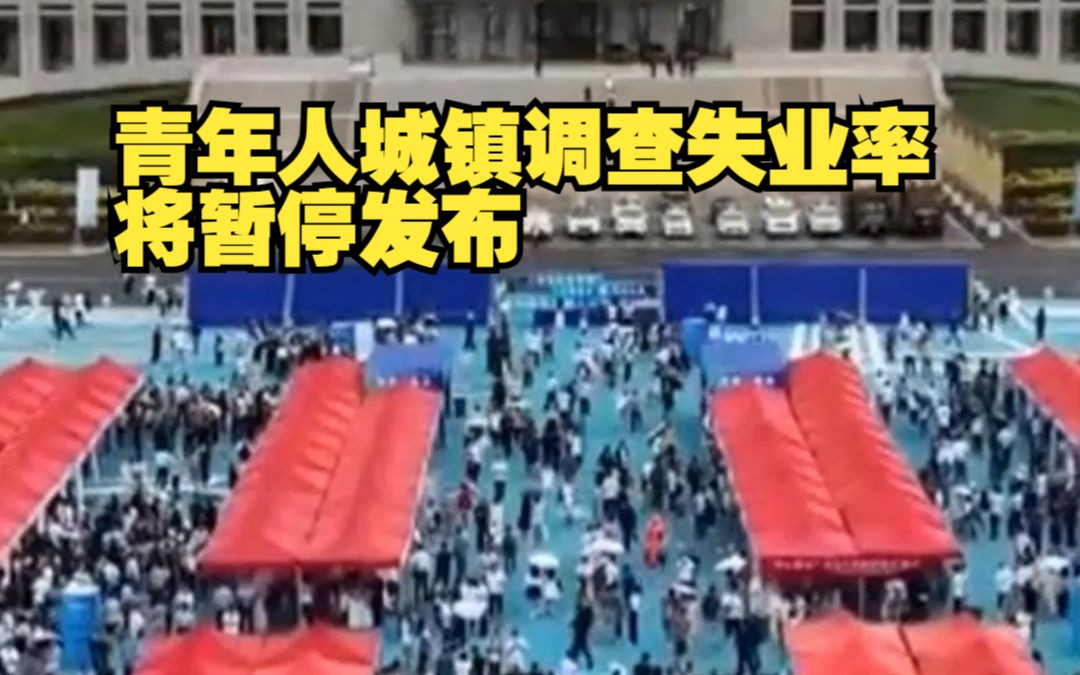 青年人城镇调查失业率将暂停发布,国家统计局解释原因哔哩哔哩bilibili