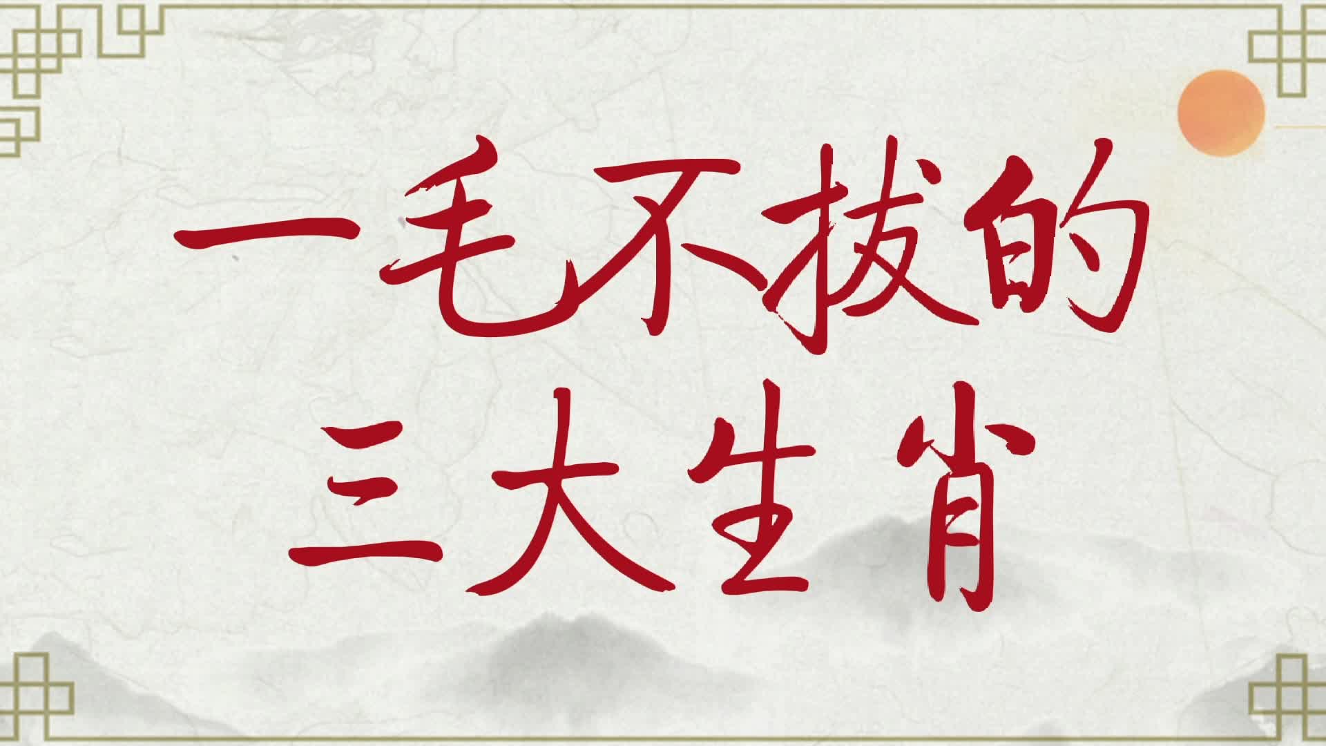 [手写]一毛不拔的三大生肖,精打细算过日子,看看有你吗?哔哩哔哩bilibili