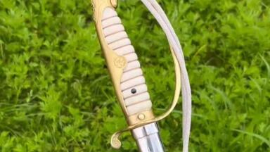 日本海龟指挥刀冷兵器锻造之日本刀武士刀太刀骑兵刀_哔哩哔哩_bilibili