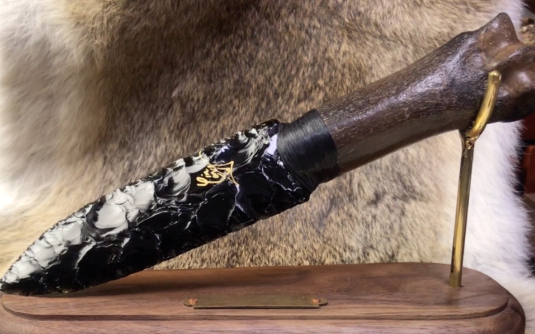 黑曜石龙晶玛雅石刃北美帕克镇小熊出品