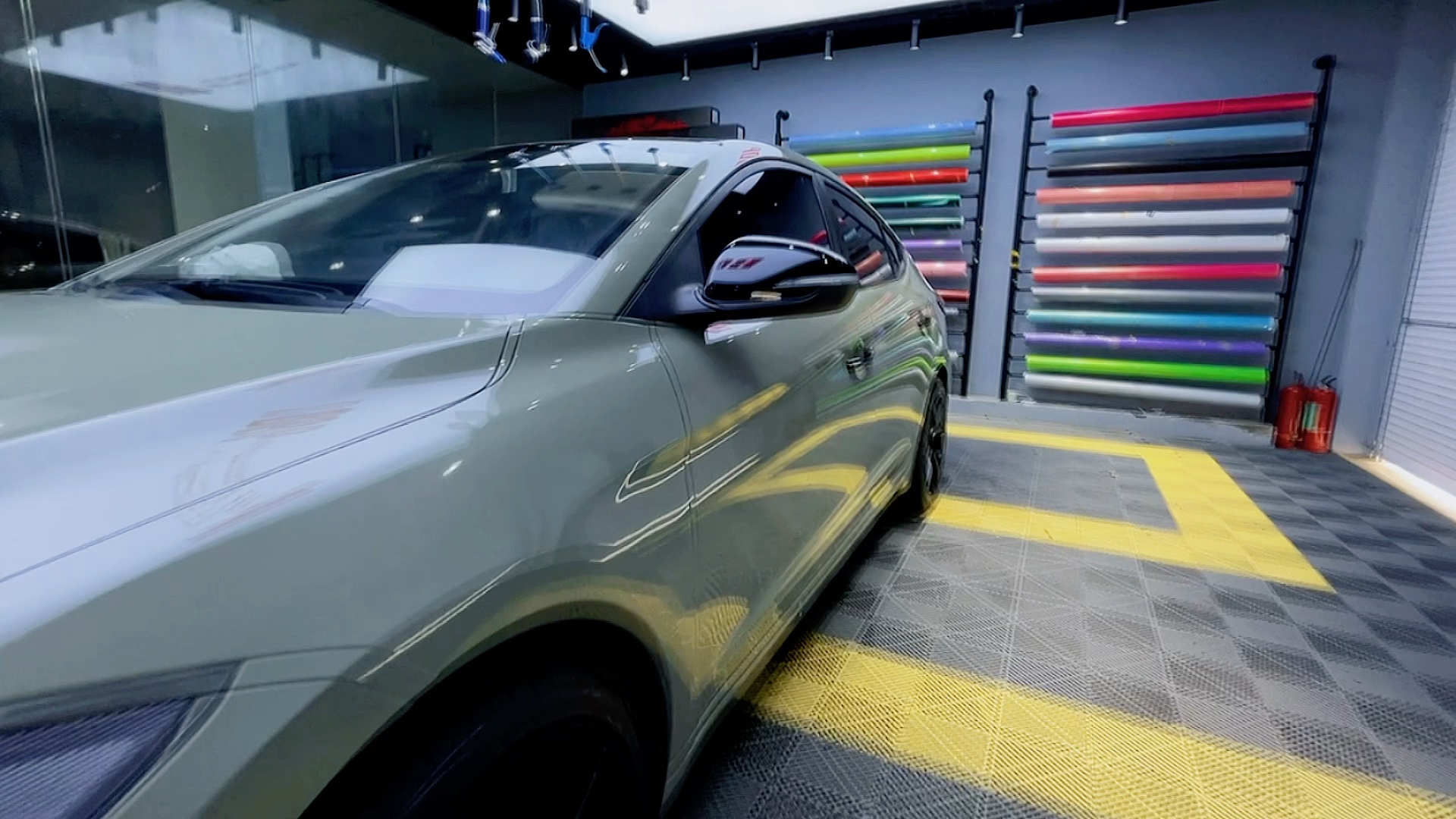 领动全车改色贴膜水晶装甲绿案例分享