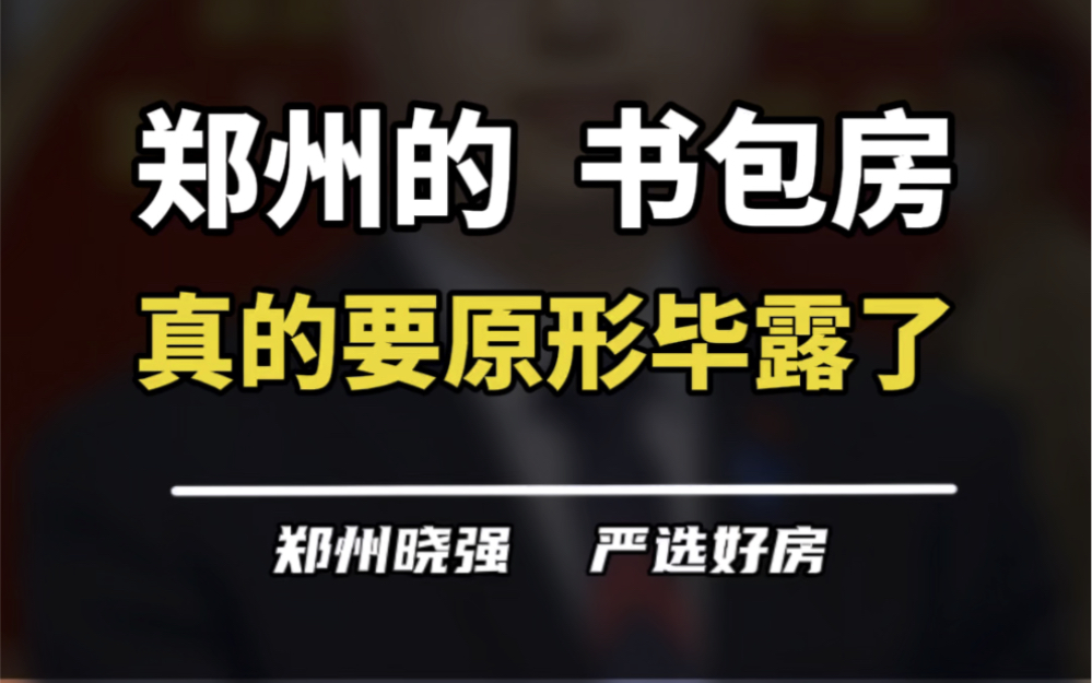 在郑州背书包𐟎’你需要注意的点还有很多!#一个敢说真话的房产人 #买房建议 #郑州楼市 #大正水晶森林 #学区房有必要买吗哔哩哔哩bilibili