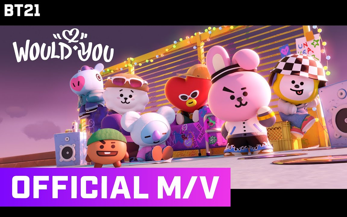 [图]要我说这rap不秒了全世界？BT21最新MV'Would You'日韩双语版+金拉面食谱pk