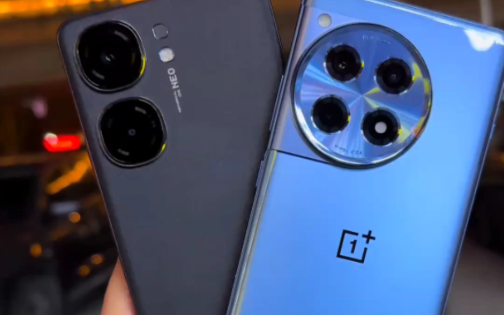 一加ace3 vs iqooneo9夜景对比测试