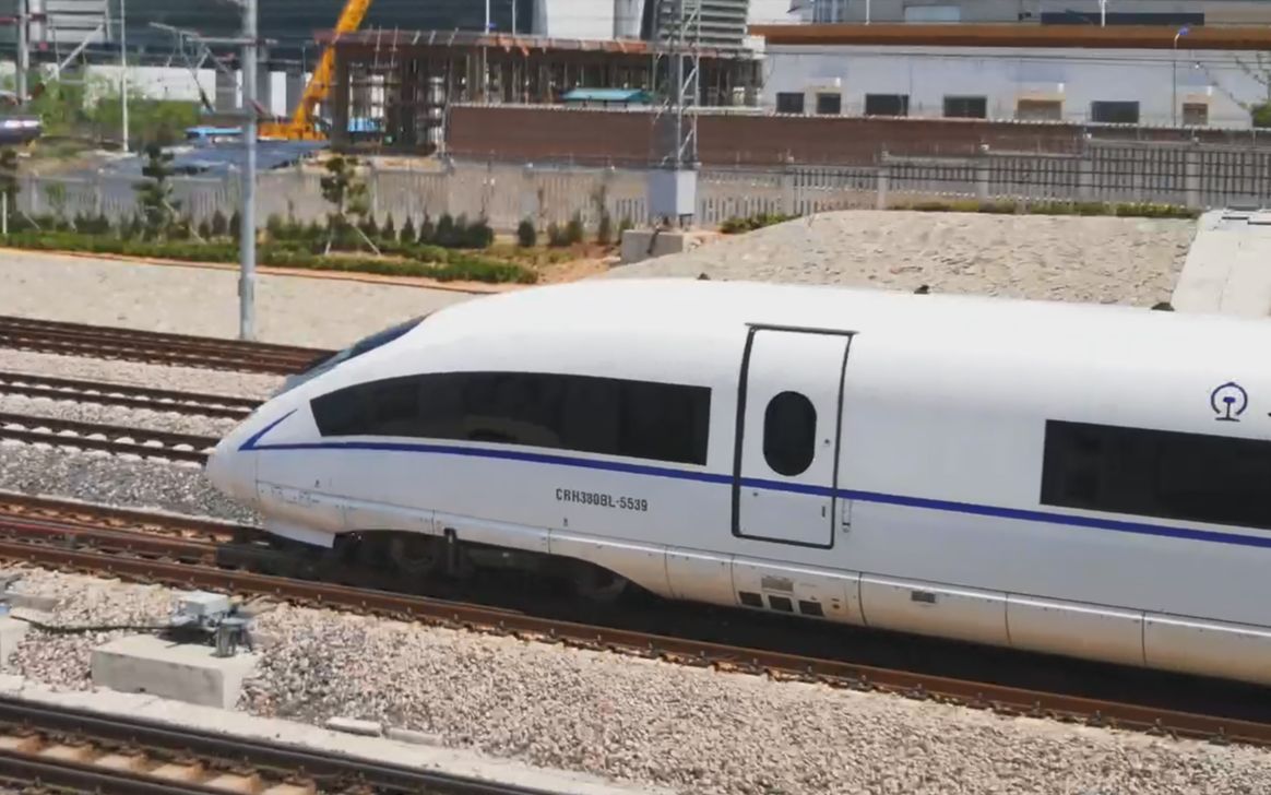 【小许拍车】crh380bl-5539进入威海站