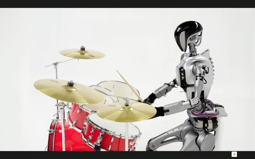 国产傅里叶机器人现场演奏