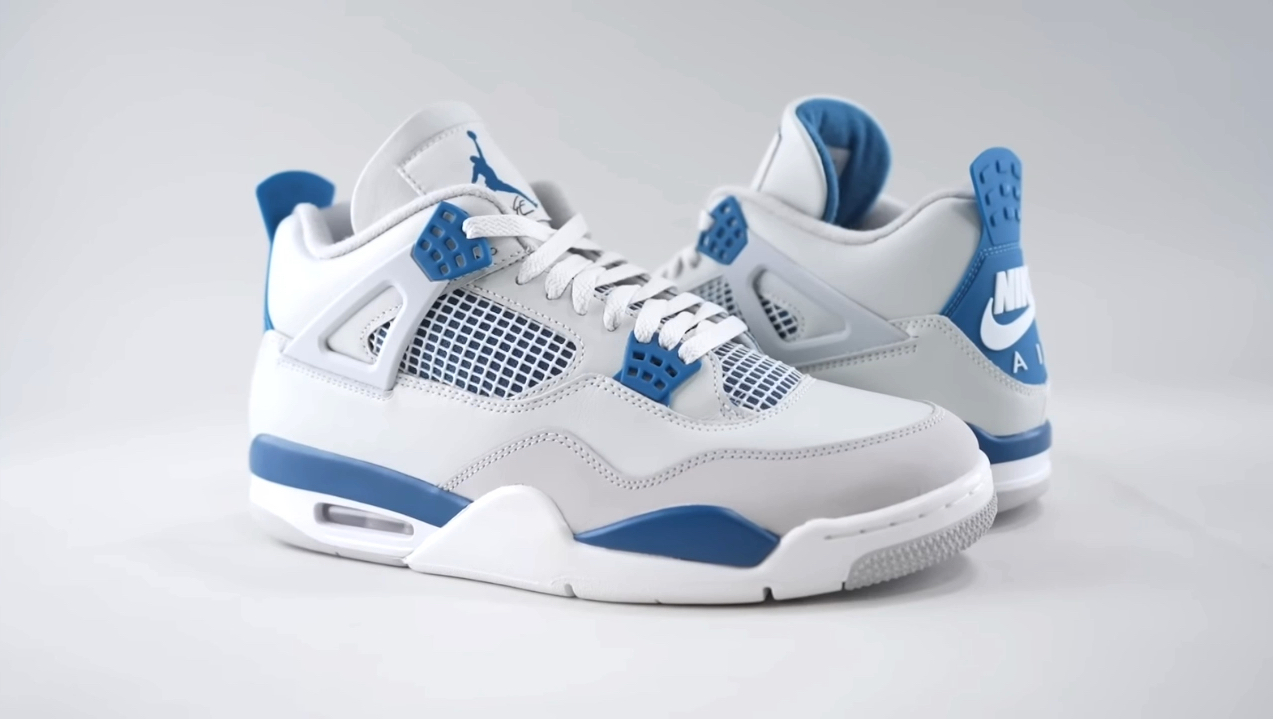 air jordan 4代 og military blue 军事蓝 industria