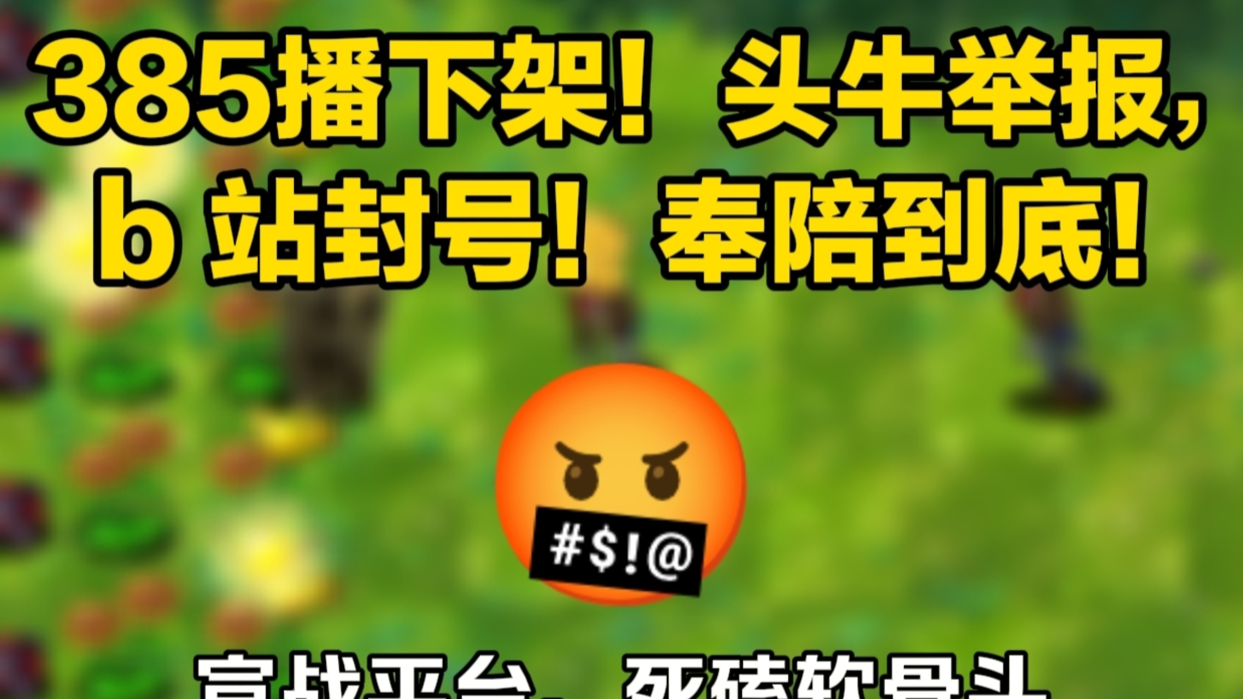 385播被下架！头牛怂到让小号喷，B站不分青红皂白，豆哥奉陪到底