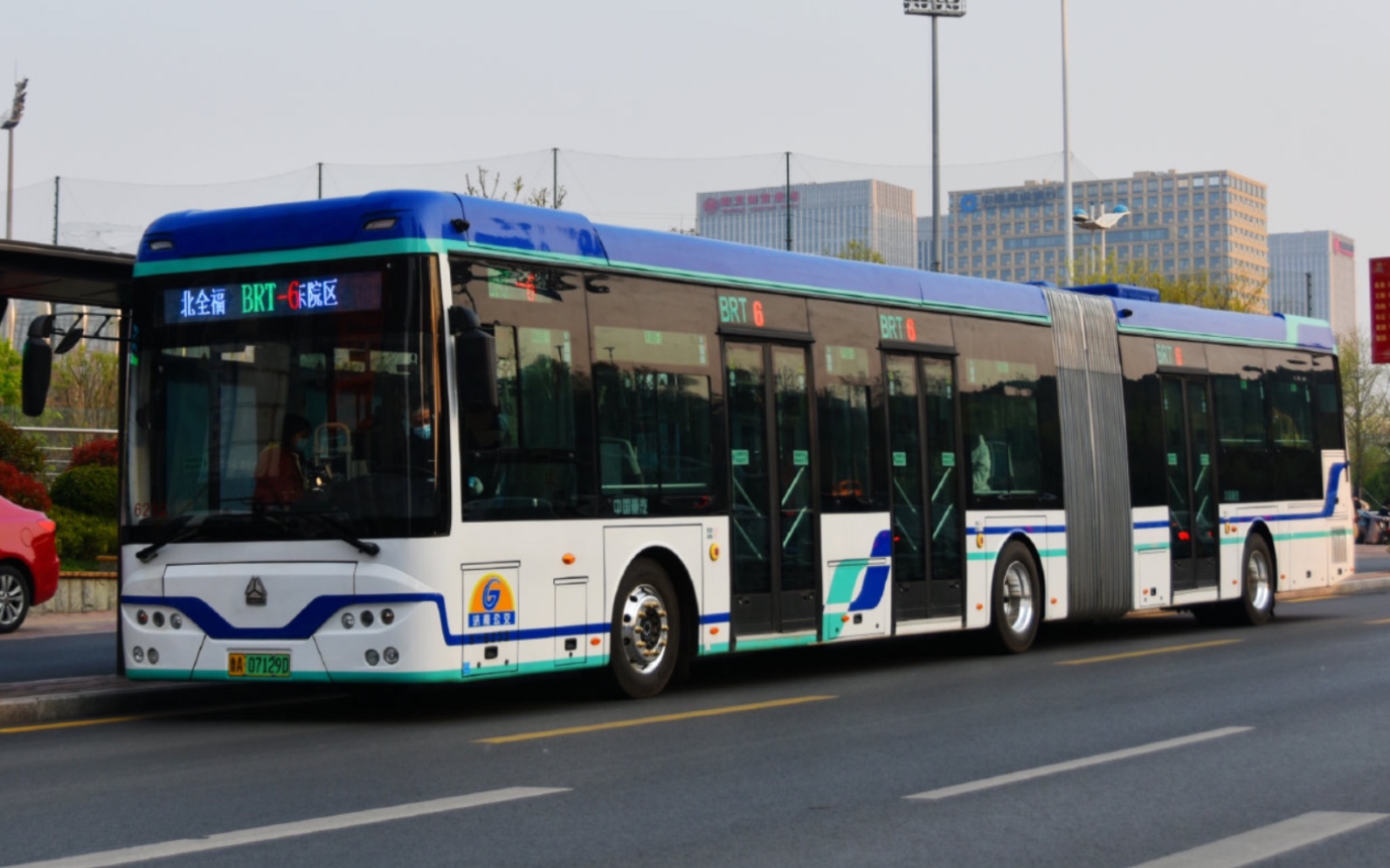 【pov-109】泉城电铰接重制 济南快速公交brt6路下行及循环段全程前方