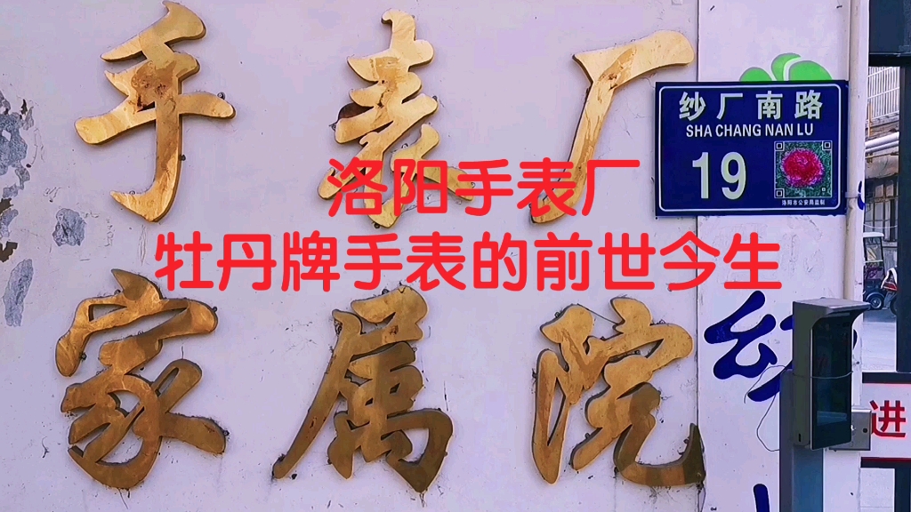 洛阳除了特别有名的十大厂矿以外,还有一个手表厂,曾经生产的牡丹牌手表,风靡全国,十分辉煌.哔哩哔哩bilibili