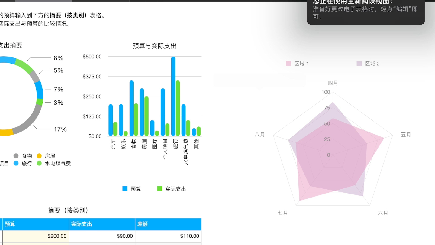 Ipad自带软件 Numbers(苹果家的excel)哔哩哔哩bilibili