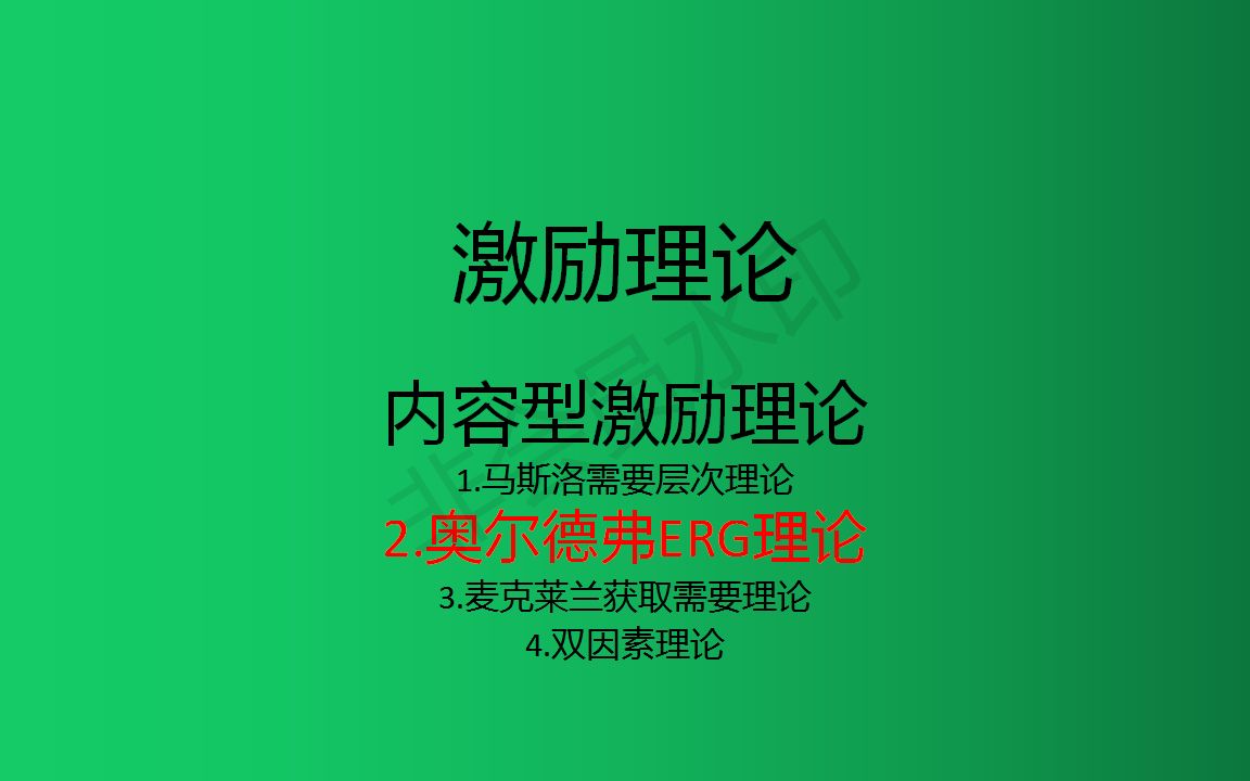 【管理学】奥尔德弗的erg理论,生存,关系,成长需要.哔哩哔哩bilibili