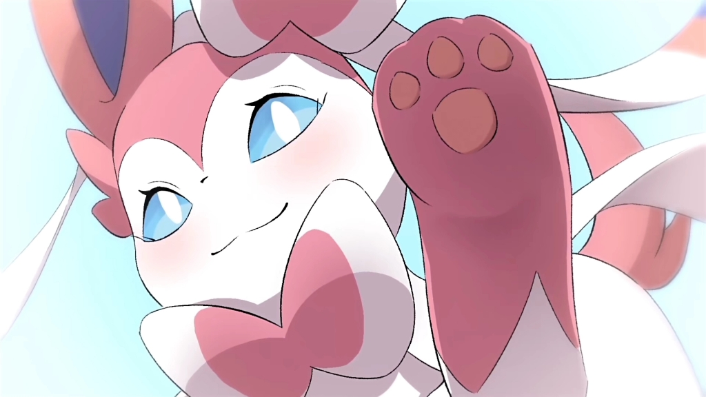 仙子伊布想要摸摸主人(带耳机)