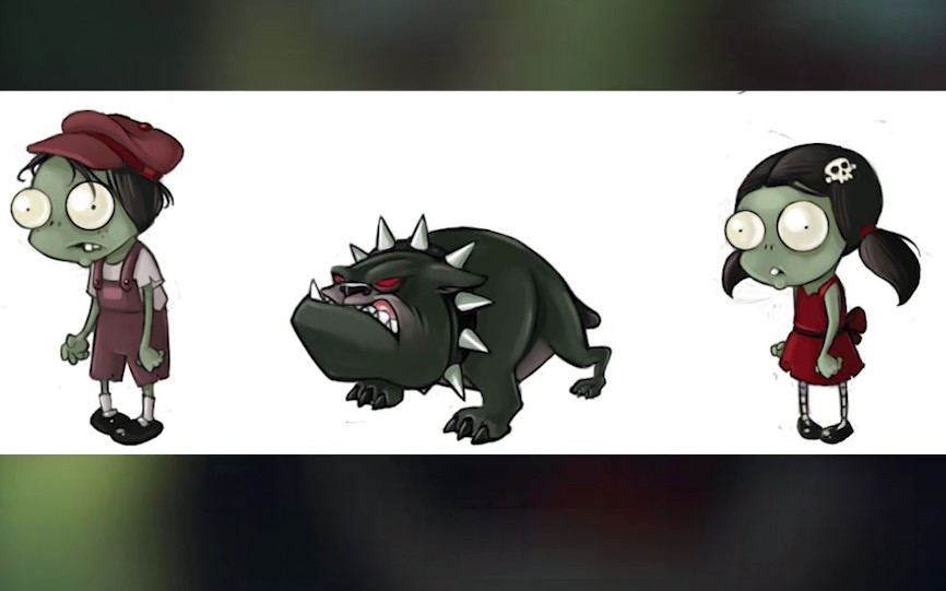 传奇pvz植物大战僵尸1废稿合集