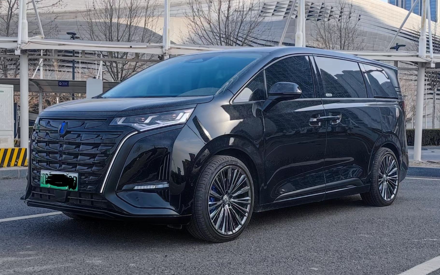 腾势d9改装-黑化 轮毂 刹车-姿态展示