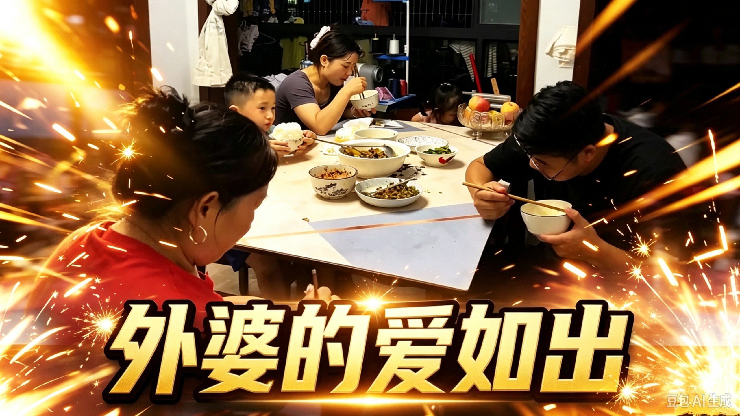 这孩子真是有礼貌吃饭前还要敬一圈