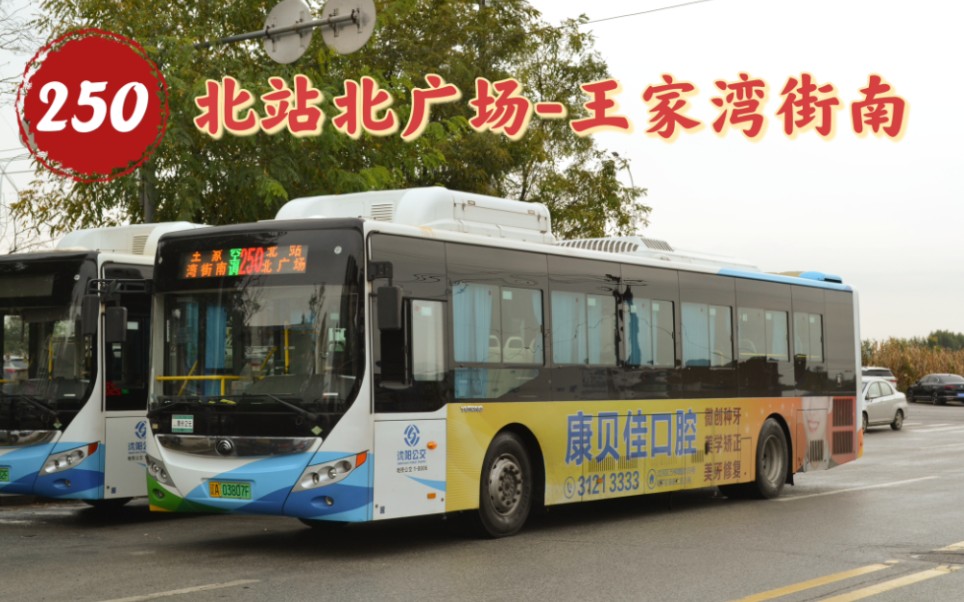 『大宇通钻小道』【沈阳公交】250路全程pov 北站北广场60王家湾街