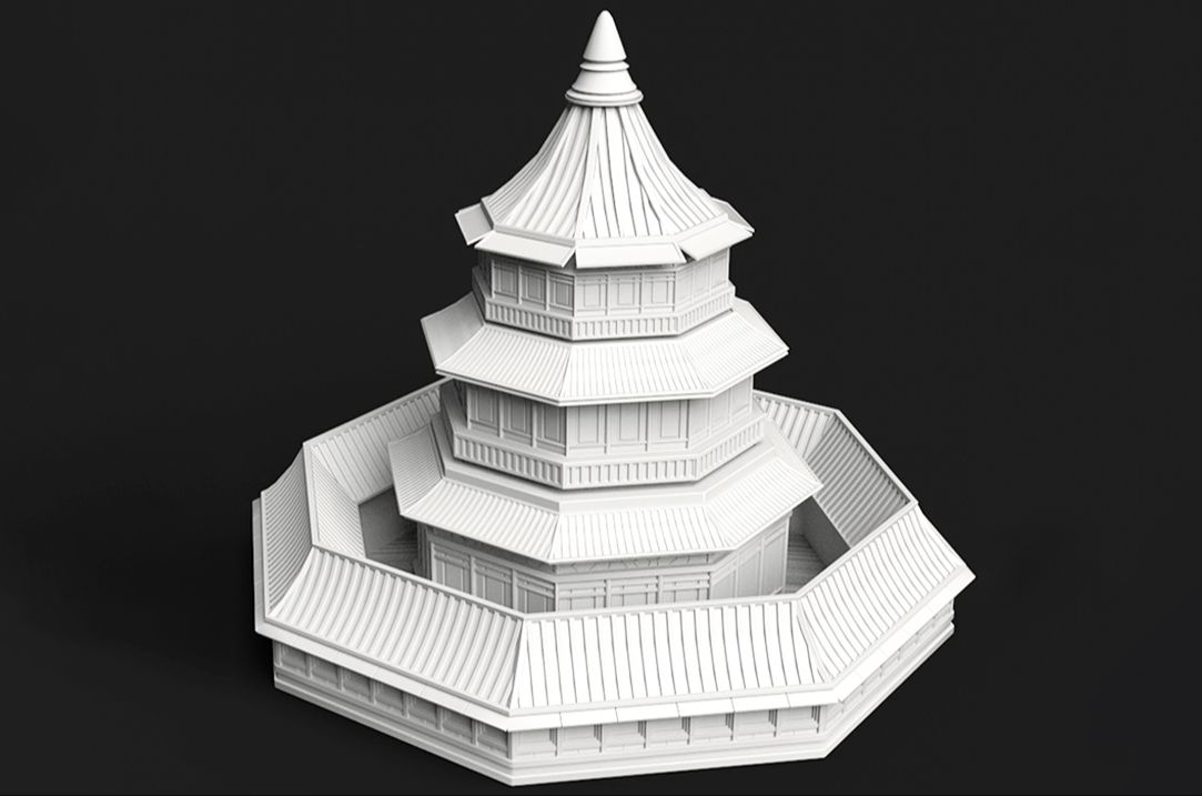 3dmax场景,简单的古风泰式建筑模型制作,适合初学者入门案例!哔哩哔哩bilibili