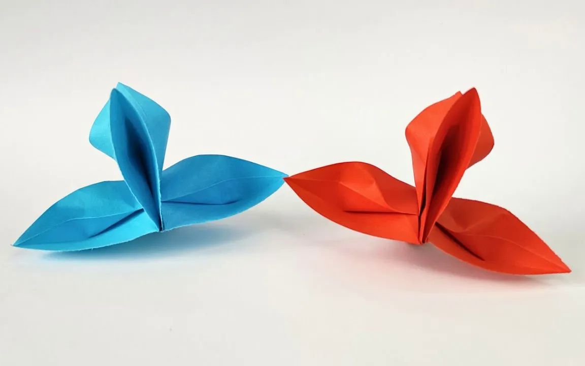 【origami library】 兰花折纸教程easy origami orchid