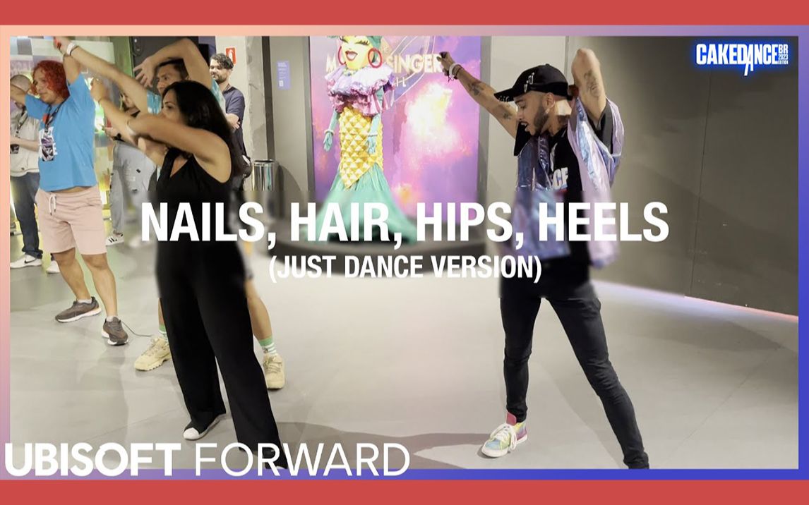 [图]Edison Cake在Ubisoft Forward上跳Nails, Hair, Hips, Heels (Just Dance Version)