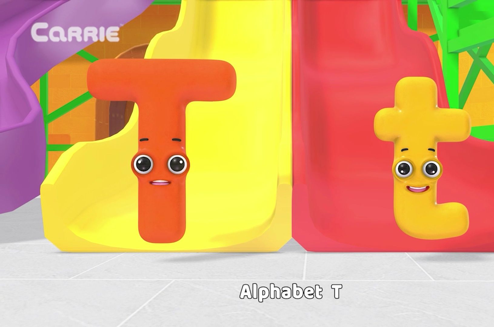 凯利英语启蒙字母儿歌 滑动字母表歌 之字母t