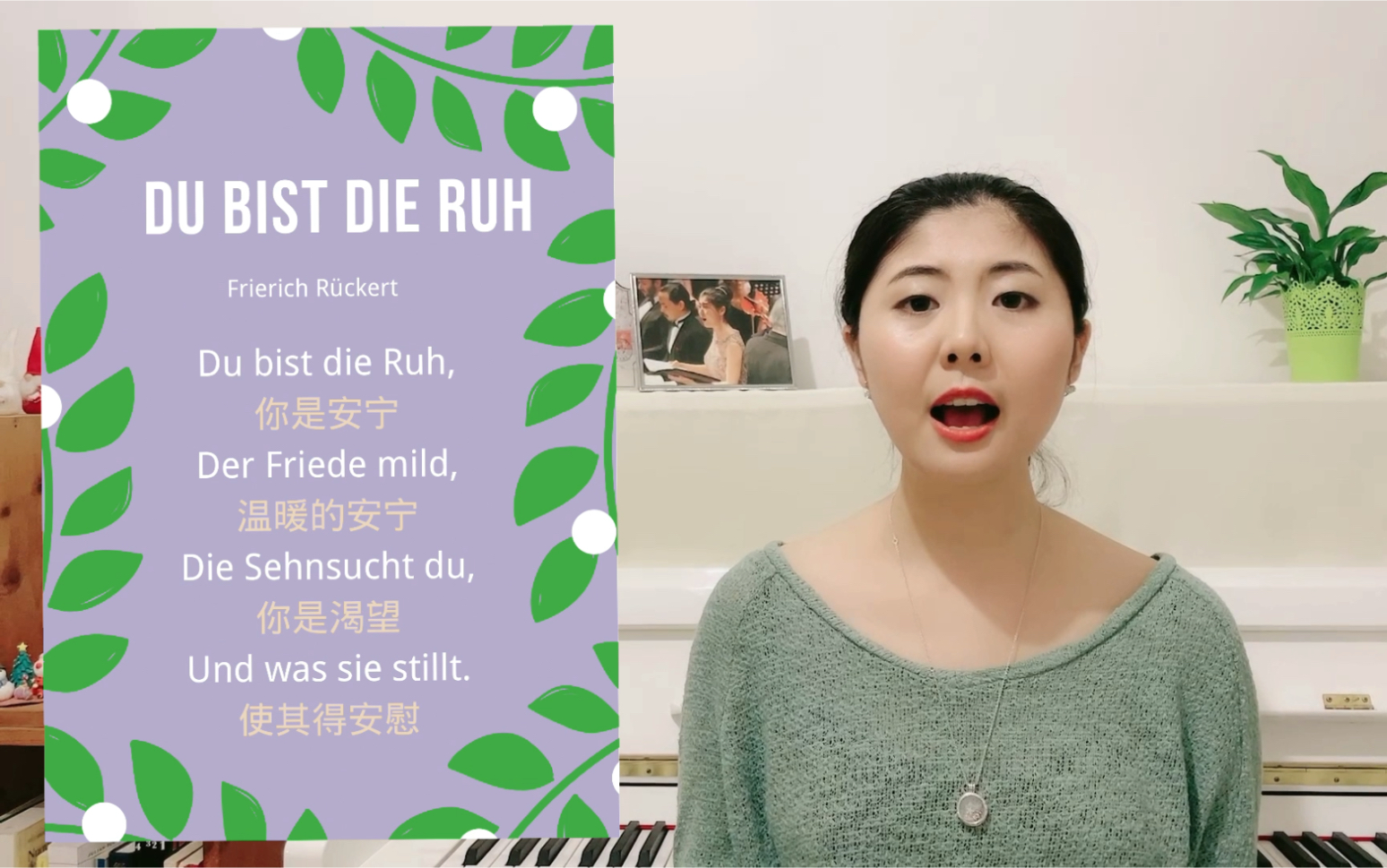 [图]舒伯特 德奥艺术歌曲-Du bist die Ruh你是安宁-范读