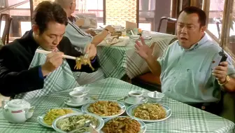 【杀手干饭名场面】李连杰一顿饭吃光八菜一汤配小笼包真过瘾，张学友吃罗汉斋饭根本停不下来，看饿了