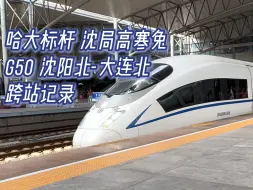 Download Video: 【标杆跨站】哈大标杆 沈大一站直达 G50 沈阳北-大连北 跨站记录