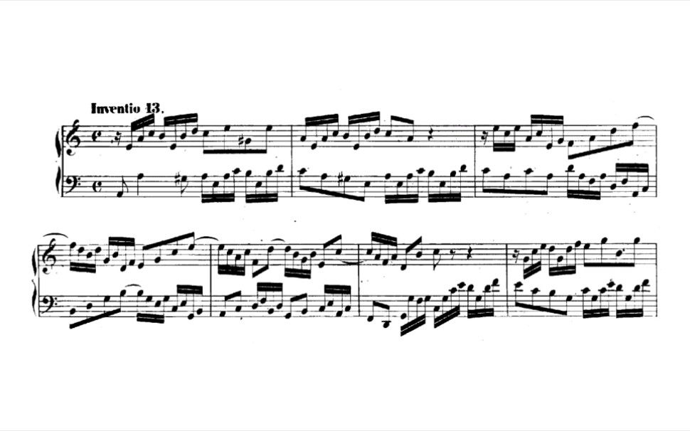 [图]【硬核翻唱】巴赫a小调二部创意曲 - BWV784