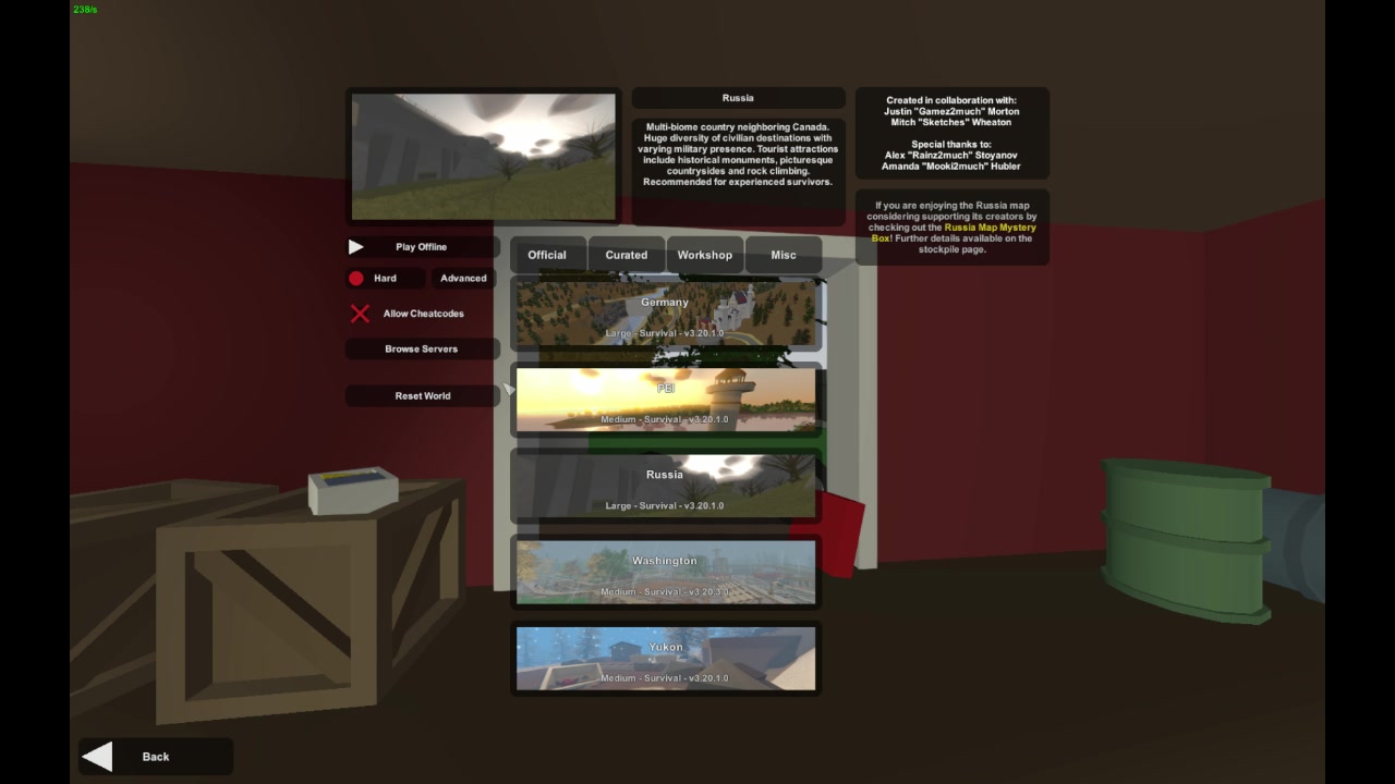 unturned俄罗斯困难难度无作弊模组生存③