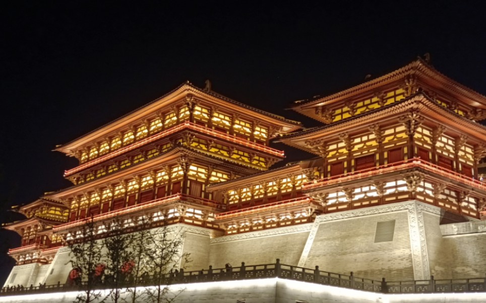 应天门激光投影秀