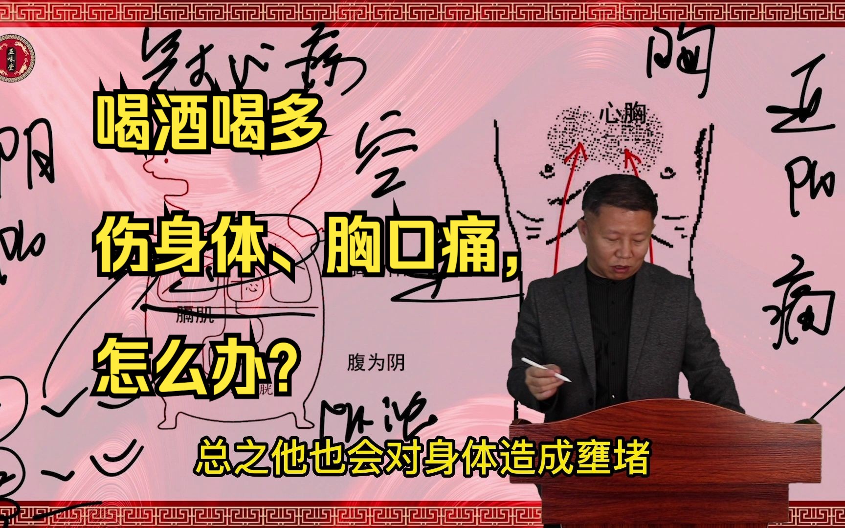 喝酒喝多伤身体,胸口痛,怎么办?