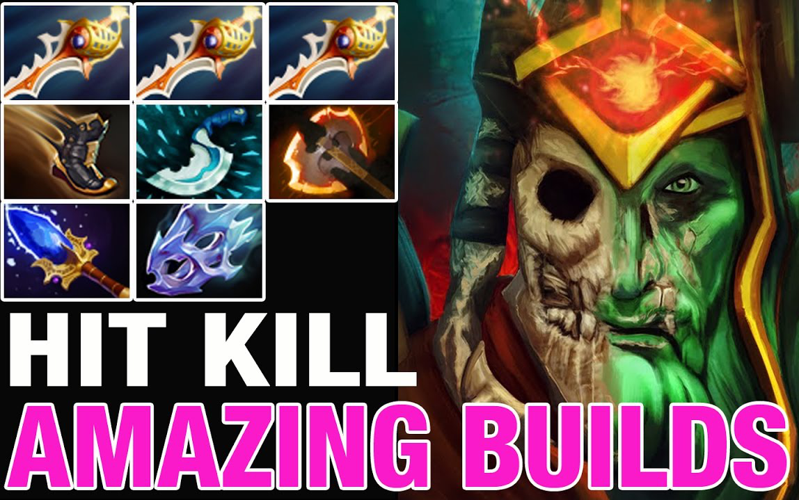 【dota · amazing builds】三圣剑狂战a杖骷髅王:"杀