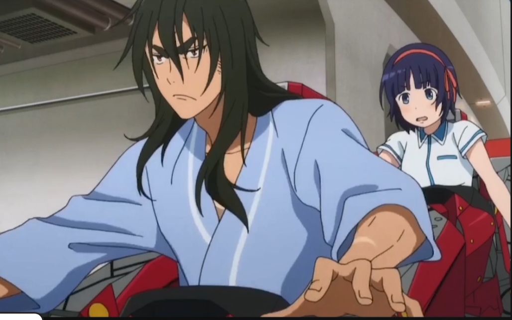 动漫中男主和可爱的妹子一样控制机器