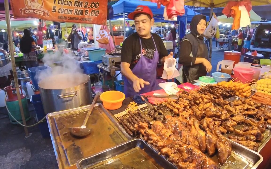 马来西亚夜市之旅【吉隆坡杰拉特】街头美食