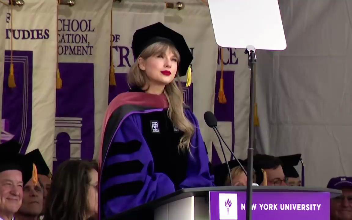 【新视角看演讲1/2】taylor swift 纽约大学2022届毕业典礼完整演讲