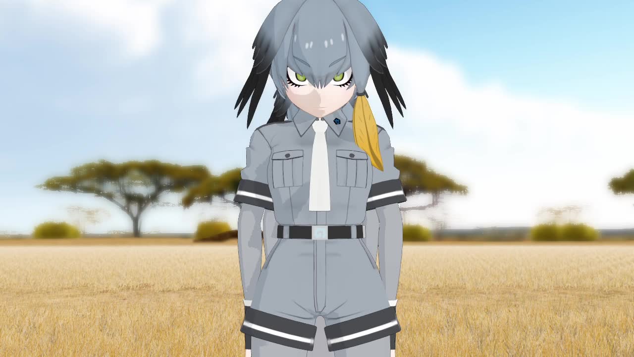 【mmd动物园】从正面看的鲸头鹳