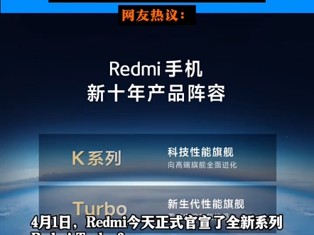 Redmi官宣了全新系列:Redmi Turbo,本月见! 小米王腾公布新十年Redmi K、Turbo、Note、数字系列产品定位.你对Redmi有什么期待吗哔哩哔哩bilibili