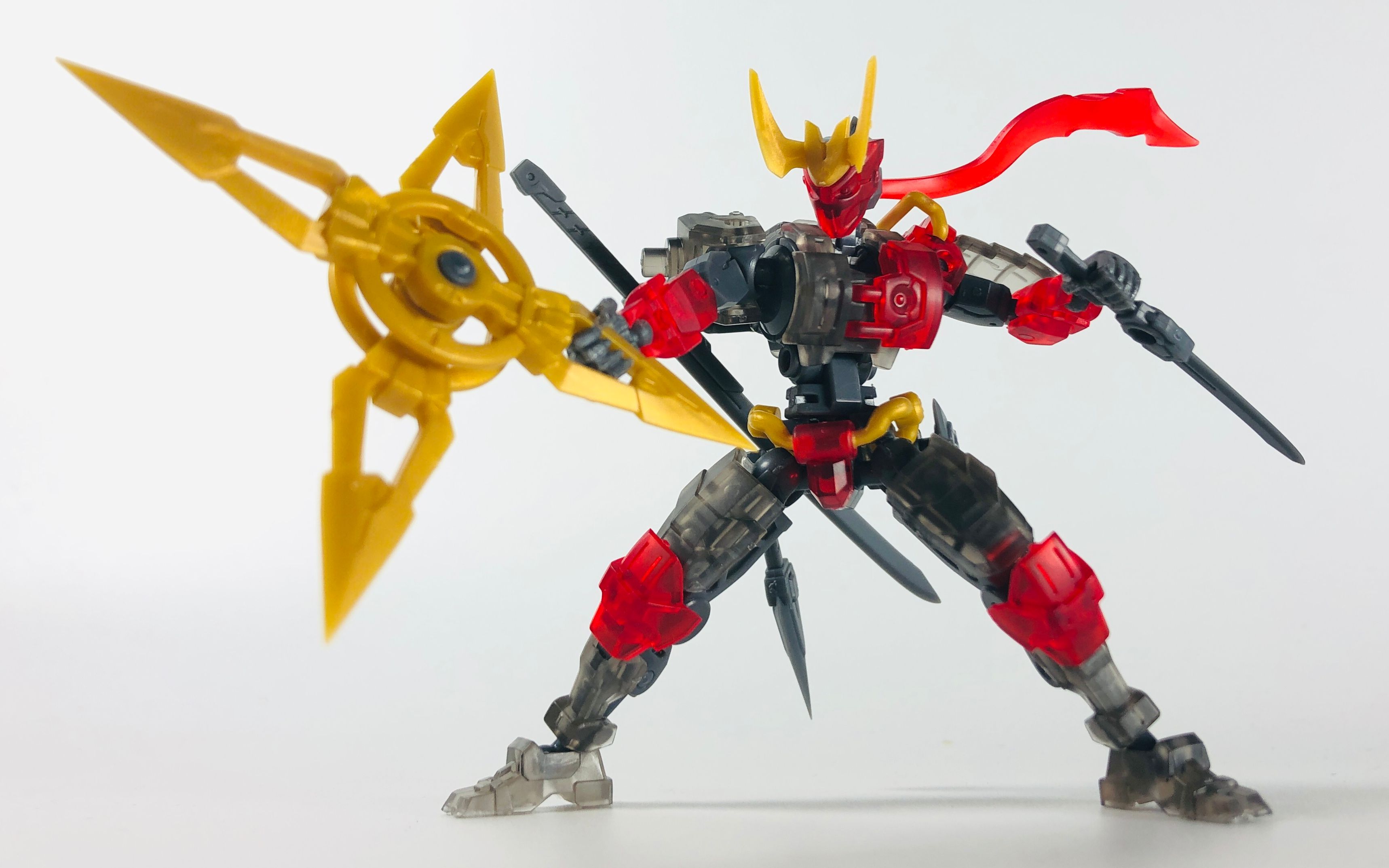 傀甲小队鬼火参上忍者鬼龙哥制作国产拼装模型number57