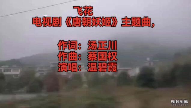 [图]分享温碧霞唱出的一首电视剧主题曲《飞花》纯属娱乐！