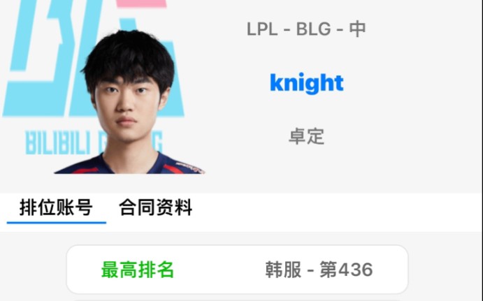 OBGG更新!BLG.Knight哔哩哔哩bilibili