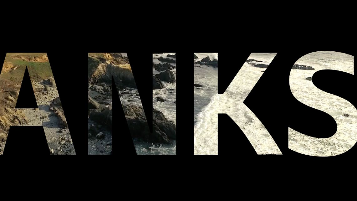 30秒教会你横向镂空英文ppt结尾!