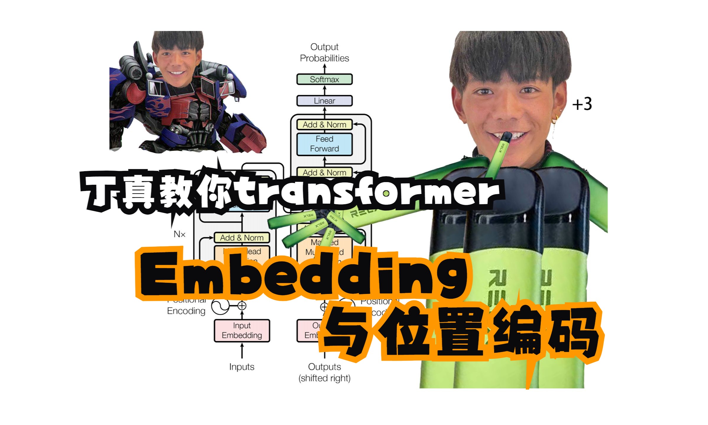 丁真教你transformer之位置编码,还恩抄丁真新曲《爸爸去哪儿抽》追忆