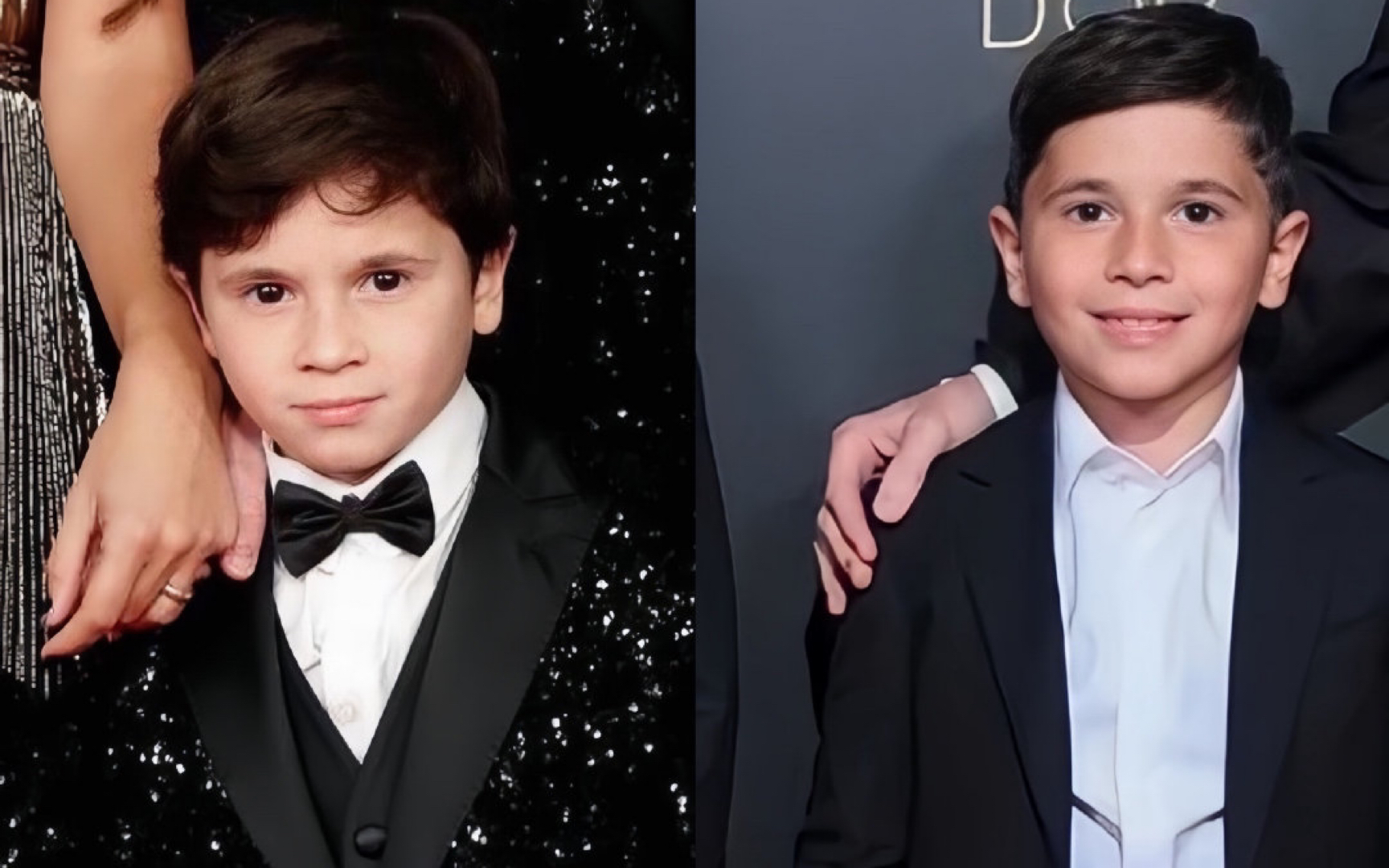 梅西儿子马特奥是懂得处理尴尬的 当他踢球用力过猛甩飞鞋子 泰然自若