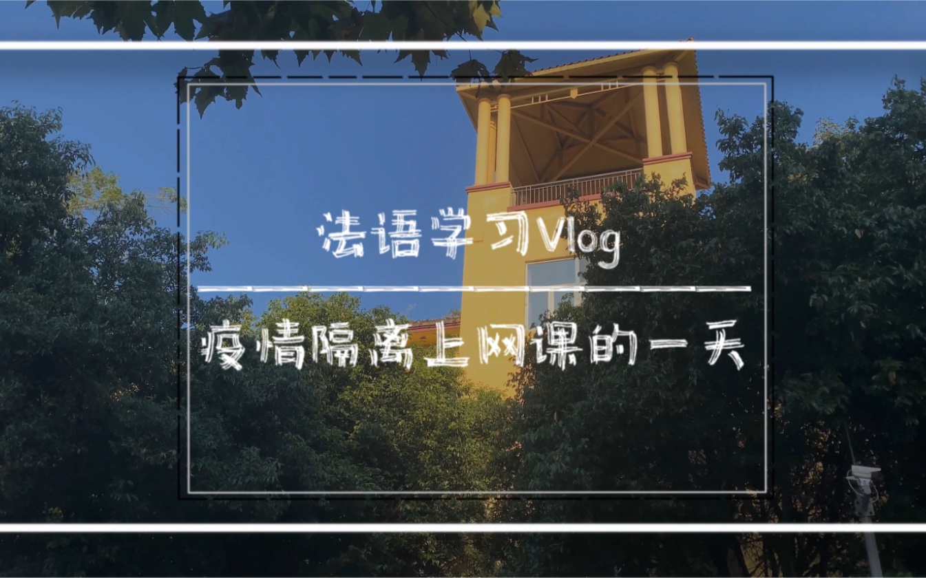 【法语学习Vlog】疫情在寝室上网课的一天哔哩哔哩bilibili