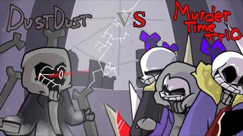 dust sans vs dust dust sans fight! (Animation)_哔哩哔哩_bilibili